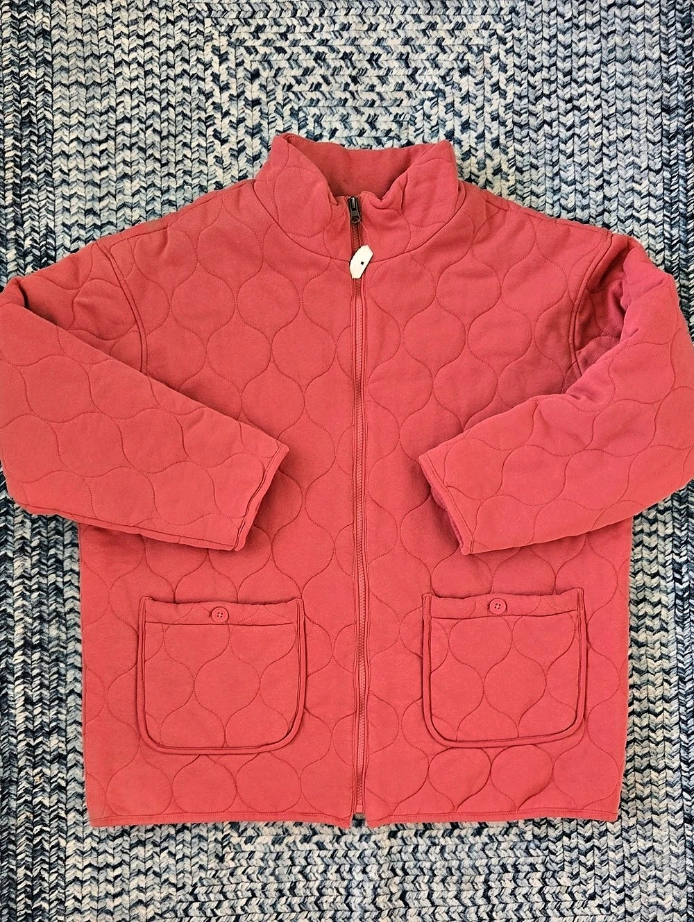 Time and Tru Quilted Jacket in Rust/mauve Size Large NWT